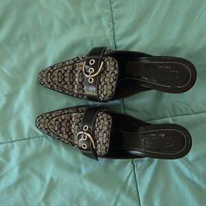 Coach vintage mule/clog heal